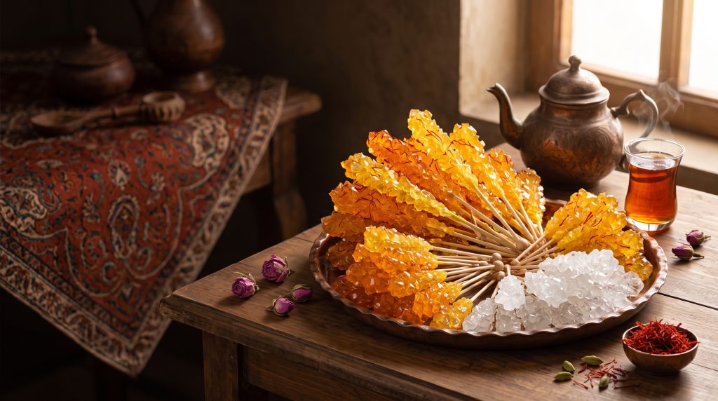 طعم اصیل نبات سنتی و زعفرانی با کیفیت صادراتی